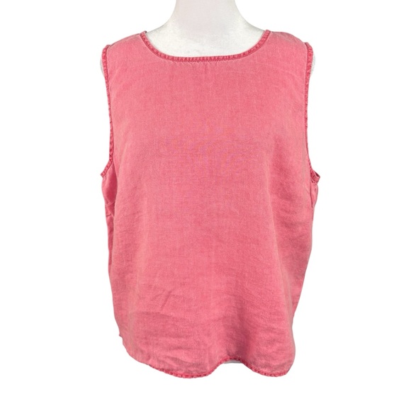 Christopher & Banks Women's XL Tank Top Linen/ Ramie Pink - Picture 1 of 11